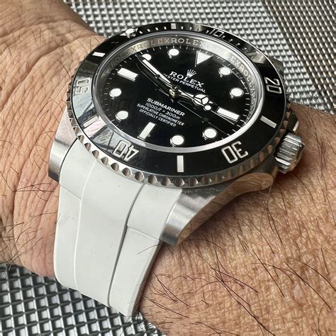 rolex submariner rubber strap|19mm rolex rubber watch strap.